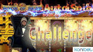 スロット100回転チャレンジ！オンラインカジノで大好きなBOOK OF DEADで遊び倒す！konibet